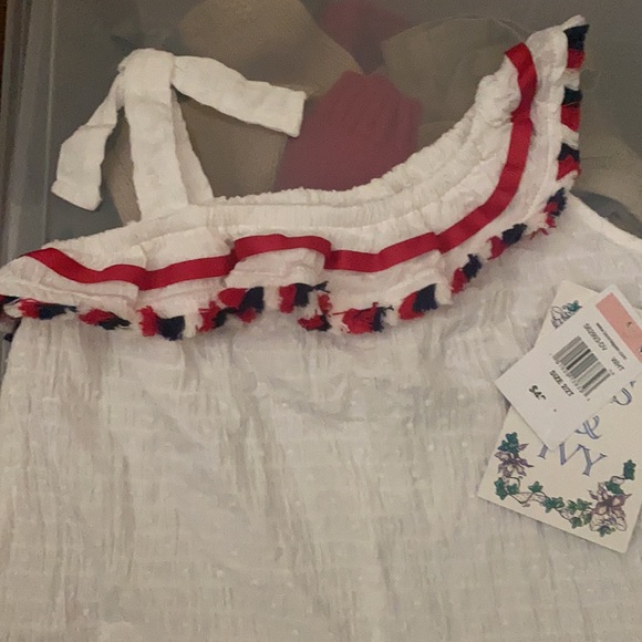 ◽️Iris & Ivy Size 2/2T Dress RED, WHITE & BLUE *NWT* - Picture 2 of 6